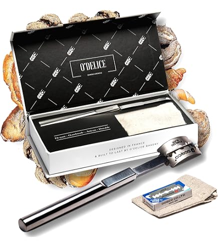 Mure & Peyrot Bread Lame Dough Scoring Tool - French-Made Straight Blade With Cover, Model Landaise