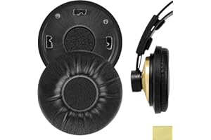 Geekria QuickFit - Cuscinetti auricolari di ricambio per cuffie AKG K121, K121S, K141 MK II, K142 HD, parti di riparazione con guida video (nero)