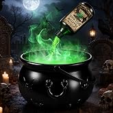 Chaudron Decoration halloween XXL Machine a Fumee Exterieur Interieur Kit | avec Fumée Lumière Bouteille Flottante Magique po