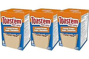TOASTEM POP-UPS Toast'em Pop-Ups Frosted Frosted Brown Sugar Cinnamon 288g x 3 Packs | 6 Toaster Pastries per Box | Toaster Pastries | American | Similar to Pop Tarts