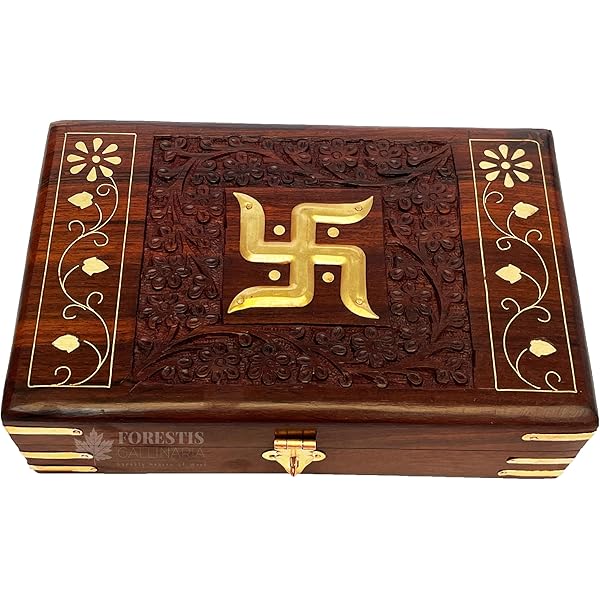 Amazon Large Handmade Wooden Jewelry Box Treasure Box 2-Pack