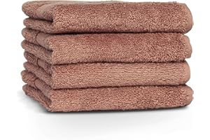 The Linen Yard Loft 4 Pack Face Cloths, Blush, 30 x 30 cm