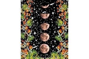 TISHIRON DIY Paint by Numbers for Adults, Moonlit Garden Painting by Numbers for Adults, 16x20 Inch Moon Phase Surrounded by Vines and Flowers Adult Paint by Number Kit Unique Gift for Adults Frameless