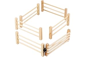 KIDS GLOBE FARMING Kids Globe 610667 - Meadow Fence Scale 1:32, Matches 6-Piece Siku,Beige