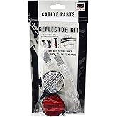 CatEye CA525REFL7 Reflector Kit - Front, Rear Plus Wheel Lights and Reflectors, Cycling, Black