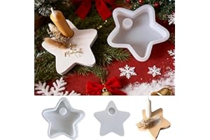 TAECHALINGO Silikonformen Gießformen Weihnachten Stern,Silikonform Stern,Sterne Silikonform Weihnachten,Sterne Giessformen Silikon,DIY Weihnachten Handwerk,Kerzenformen Zum Gießen für Kerzen Handwerk