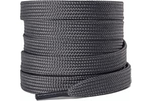 Olukssck - 2 Pares de Cordones Planos, Cordones duraderos de Repuesto de 10 mm de Calidad para Zapatos de Deporte, Zapatos de Ciudad