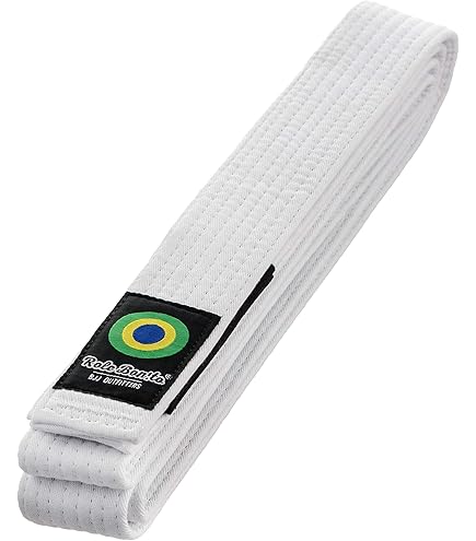 Cintura BJJ ROX Fit Adulto - 100% Cotone, Per Jiu-Jitsu Brasiliano, Design Resistente, Colore Bianco