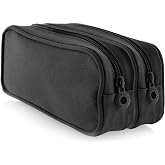 office box Double Pencil Case with 2 Large Compartments with Soft Zip, Washable and Very Resistant &ndash; Ref.59811-NE &ndash; 10 Colorl