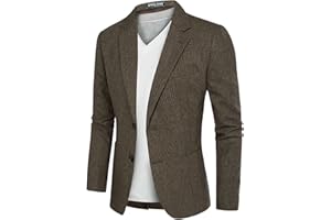 PJ PAUL JONES Herringbone Tweed Blazer Británico Mezcla de Lana Chaqueta Deportiva