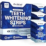 DrDent Strisce Sbiancanti Denti - 14 Applicazioni - Trattamento Sicuro sullo Smalto - Sbiancamento con Ingredienti Naturali –