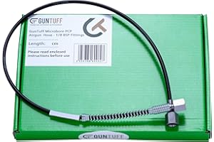 GunTuff PCP Air Gun Rifle High Pressure Filling Hose Pump Cylinder Charging Pipe 100cm Compatible With Air Arms, BSA, HW etc.