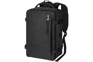 Gluckstar Mochila de Viaje Cabina 40x20x25 para Ryanair,Compartimento para Portátil de 14", Antirrobo, para Hombre y Mujer, Ideal para Avión, Trabajo y Ocio 20L, Gris Oscuro