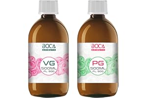 BOCA | 500ml Glicerina Vegetale + 500ml Glicole Propilenico | Altissima Qualità Italiana | Prodotto 100% Italiano