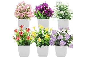 RobLuX Künstliche Blumen 6 Kettensäge Feilenset Rundfeile für Drinnen Künstliche Pflanzen Deko Zimmerpflanzen Deko Geeignet für Zuhause Büro Cafe Balkon Garten Innen AußenDeko