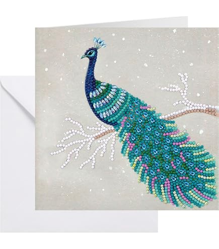Kit Diamond Painting Crystal Art - Carte à Diamanter Dauphins 18x18cm - Loisir Créatif Enfants Et Adultes