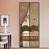 Classic Mosquito Net for Doors with Magnets | Feather Style Magnetic Curtain Auto Closing Insect Screen for All Door Types wi