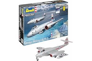Revell Gloster Meteor F.8/FR.9 - Kit modellino in plastica non verniciata, scala 1:32, 03779