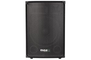 Ibiza - DISCO12B - 3 way passive trapezoidal speaker with 12"/30cm bass driver - 600W - Black