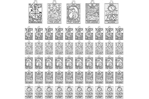 DICOSMETIC Alloy Tarot Card Charms Assorted Tarot Pendant Good Luck Amulet Pendant Fortune Telling Pendants for Jewelry Making