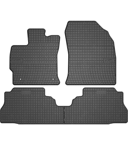 M MOTOS Tappetini Gomma Per Toyota Prius+ (dal 2011): Antiscivolo, 3 Cm Di Bordo, TPE Ecologico, 4 Pezzi - 5