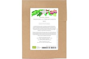 MAGIC GARDEN SEEDS Tradycyjne rośliny barwiące (organiczne) - zestaw nasion z 4 starymi dzikimi roślinami dla kolorów: czerwonego, niebieskiego, żółtego i brązowego