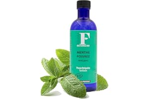 Florabiol - Hydrolat de Menthe Poivrée Bio 200ml - Eau Florale Menthe Poivrée Bio - Lotion Tonifiante - Resserre les Pores - Teint Eclatant - Certifié Bio Ecocert - Fabrication Française