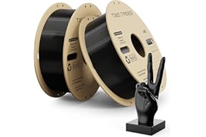 OUYZGIA PLA Filament Pro, 2 Rollen 1 kg Hyper PLA Hochgeschwindigkeits-3D-Druckerfilament, 1,75 mm schwarz 2 kg 3D-Druckmaterialien, Maßgenauigkeit +/- 0,03 mm, kompatibel mit den meisten FDM 3D-Druckern