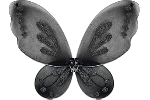 XIXIMAON Toddler Girls Fairy Wings Deluxe Angle Wings for Kids Dress Up Halloween Costume Butterfly Wings for Girls Party Decorative