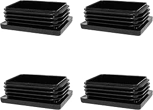 10 Stück Rohrstopfen 40x20 Mm - Lamellenstopfen Für Rechteckrohre Aus Kunststoff