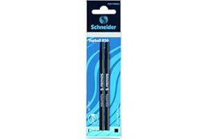 Schneider Piśmiennicze wkład do długopisu Topball 850, format euro, 0,5 mm, czarny, 2 worki SB