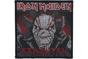 Iron Maiden Senjutsu Back Cover Unisexe Patch noir/rouge 100% Polyester
