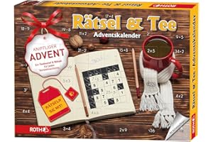 ROTH Puzzle + calendario dell'Avvento 2022 riempito con tè e puzzle di alta qualità, calendario delle bustine di tè per il periodo prenatale