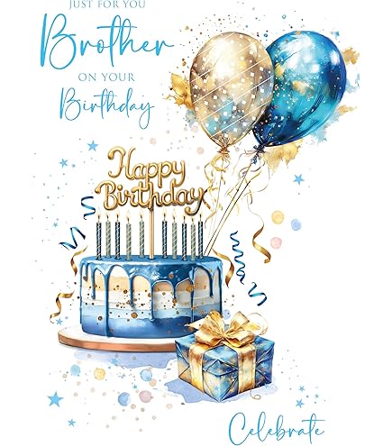 Noel Tatt: Biglietto Di Compleanno Divertente Per Fratello Speciale, Tema Golf, Con Scritta 'May The Course Be With You'. Dimensioni 222x152 Mm, Ecologico E Made In UK. - 2