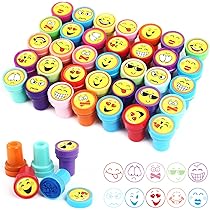 Set Di 26 Timbri Animali Per Bambini - Timbri Autoinchiostranti Con Animali Marini E Della Fattoria, Gioco Creativo - Foto 6