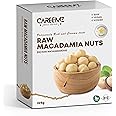 CAREEMZ Raw Macadamia Nuts, Unflavoured, Malawi’s Finest, Gourmet Snack, Nutritious Keto Friendly, Vacuum Sealed for Freshness (Raw, 225g)