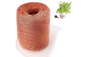 behone Siatka miedziana, 6 m, taśma miedziana przeciw ślimakom, siatka miedziana, siatka dla myszy ogrodowej, nietoperzy, ptaków, ślimaków, owadów, cięta tkanina miedziana