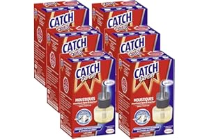CATCH Expert Pack de 6 Recharges électriques 45 nuits Sans parfum