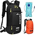 LOCAL LION Hydration Backpack with 2L Water Bladder, Cycling Backpack Ski Backpack with Raincover and Helmet Cover, Running Backpack, Water Backpack, Cycling Rucksack, MTB Backpack for Men and Women