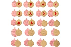 YeahBoom 20 Piezas Moldes Galletas Navidad,Cortadores de galletas de Navidad 3D,Juego de moldes para galletas de Navidad,Moldes Navidad Galletas Plástico para cookie fondant decoración de pasteles