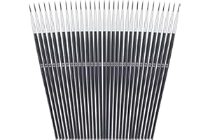 Anezus Juego de 30 pinceles sintéticos de pintura para miniatura, modelo de escala, pintura artística en acrílico, óleo, acuarela