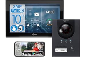 ‎GOLIATH Goliath® Türklingel & Türsprechanlage mit Kamera [UNTERPUTZ TÜRSTATION] - Klingel mit Kamera & Monitor - Doorbell Camera - Video Sprech - & Klingelanlage mit Türöffner - Videotürklingel (10 Zoll)