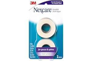 Nexcare Durapore wytrzymała taśma materiałowa 3,5 cm x 10 jardów, 2 ea
