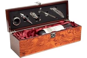‎BRUBAKER BRUBAKER Geschenkset Weinset mit 1 Flasche Rosewein Jahrgang 2016 Los Vascos Rosé Cabernet Sauvignon - in Weinkiste mit Sommelierset