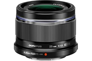 Olympus M.Zuiko Digital 25mm F1.8 Objektiv, lichtstarke Festbrennweite, geeignet für alle MFT-Kameras (Olympus OM-D & PEN Modelle, Panasonic G-Serie), schwarz