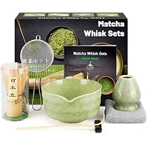 Set Matcha Rose – 5 Pièces (bol, Fouet, Passoire, Cuillère, Support) – Céramique Et Bambou – Pour Cérémonie Du Thé – Idée Cadeau - 8