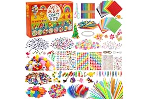 DOITEM Pfeifenreiniger Craft Supplies, 2000Pcs Kunsthandwerk Zubehör Bastelset Kinder, Bastelbedarf für Kinder Age 4-9, Scrapbooking Bastelset