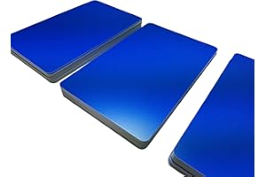 KARTENSTUDIO Premium Plastikkarten | PVC Karten BLAU MATT | 1-100 Stück | Blanko Rohlinge | NEU! (5)