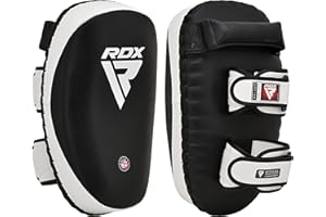 RDX Maya Hide Pelle Coppia Curvo Scudo Sciopero Kick Boxe Arti Marziali Colpitori Thai Pao MMA