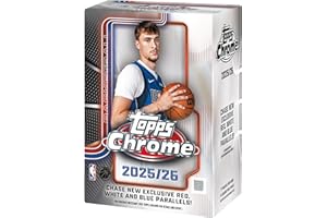 Topps Ballon de basket chromé 2025-26 – scellé en usine – Boîte économique